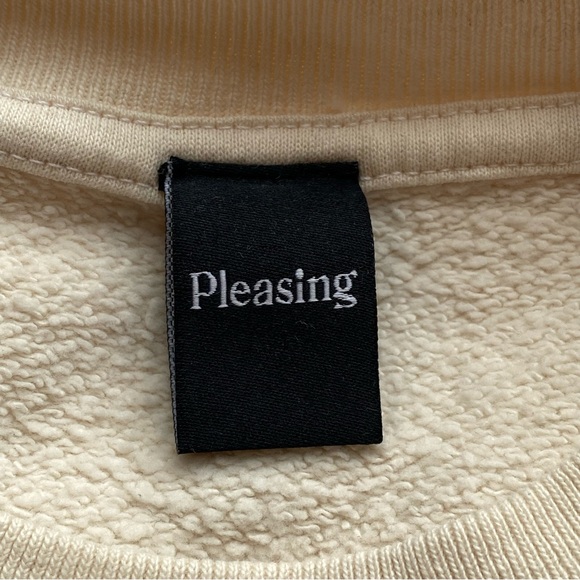 Pleasing by Harry Styles Cream Crewneck Sweatshirt Size Small - Picture 12 of 15